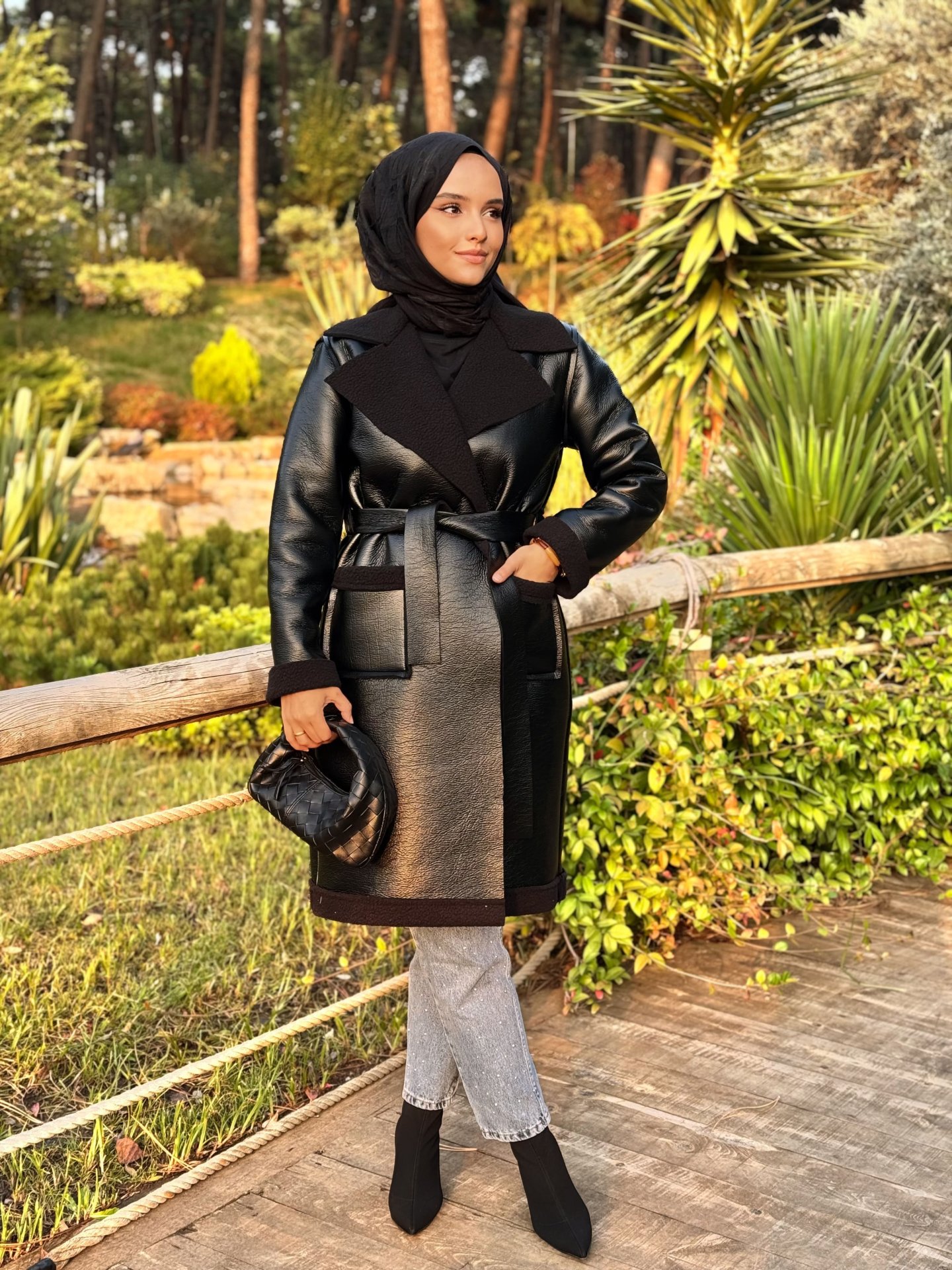 Suni Deri İçi Kürklü Kaban