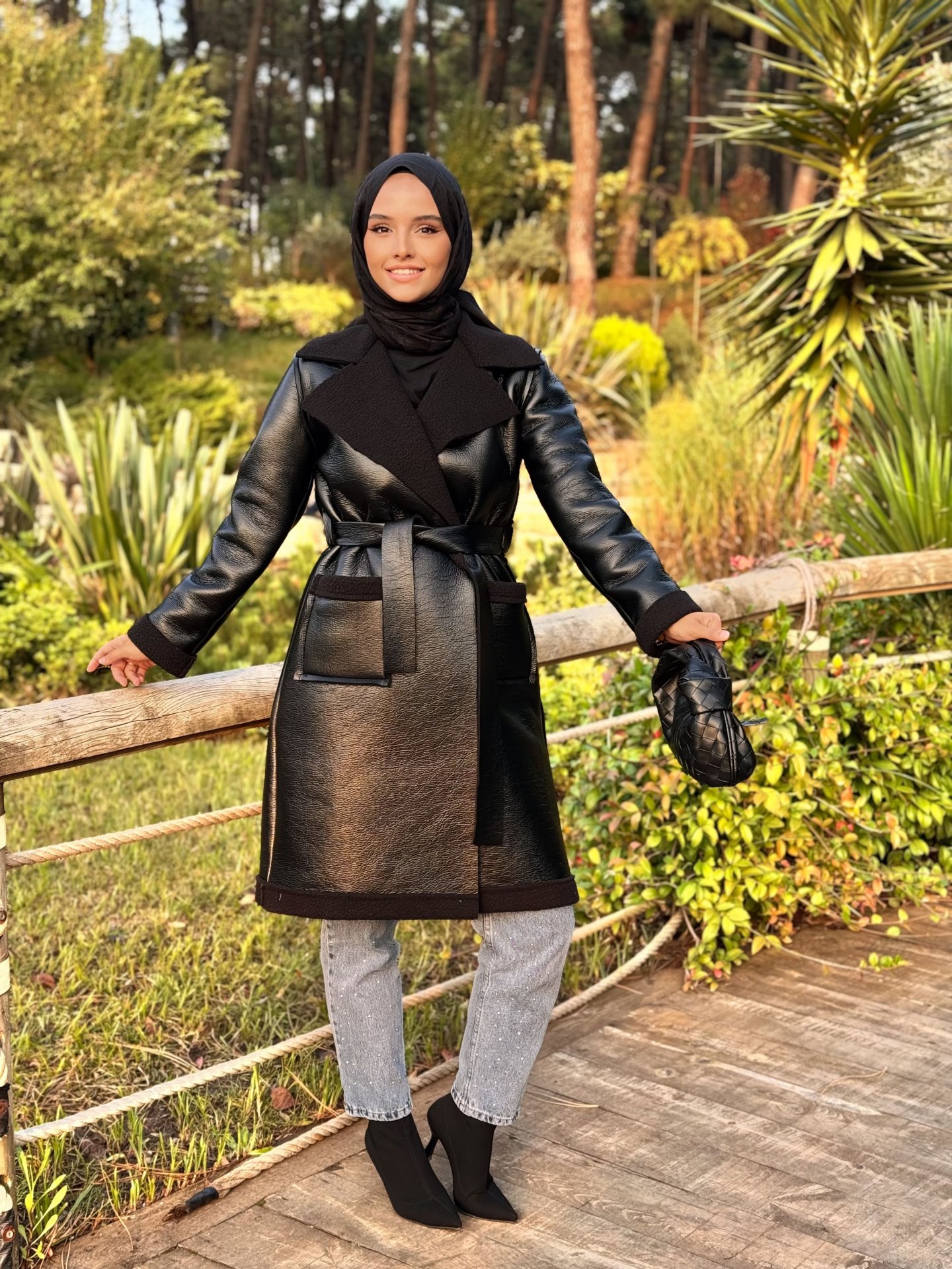 Suni Deri İçi Kürklü Kaban - Görsel 2