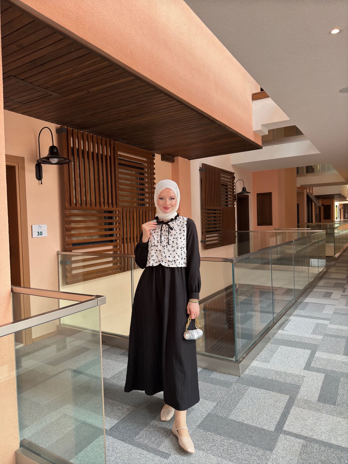 Bolerosu Çiçek Desenli Elbise