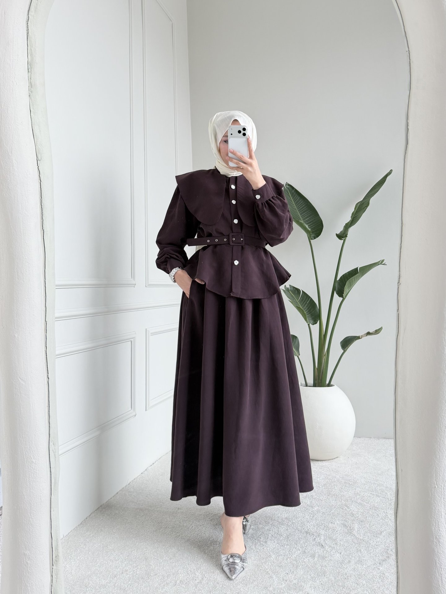 Pelerinli Etek Takım